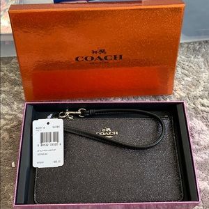 Coach wristlet black sparkly